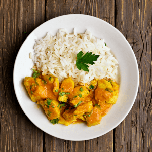 Pollo al estilo Thai con arroz jazmín