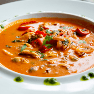 Sopa de mejillones
