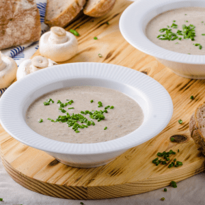 Crema de champiñones