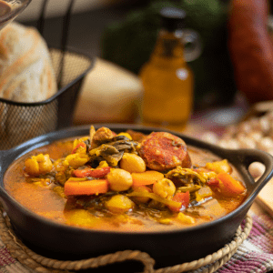 Potaje de garbanzos y espinacas