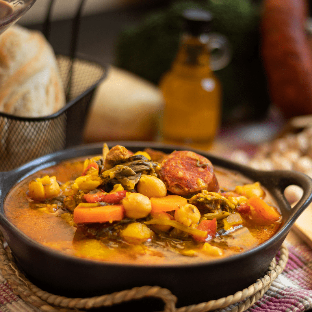 Potaje de garbanzos y espinacas
